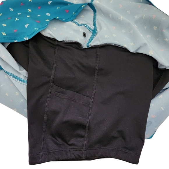 SUGOI Women's Fusion Skort size medium teal with origami print - Picture 6 of 16